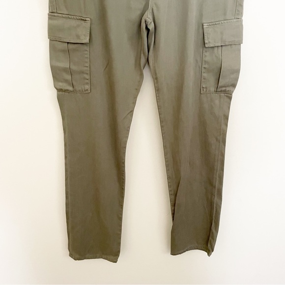 J Brand Croft Olive Green Slouchy Cargo Pants Size 26 Military Inspired Fatigue - Picture 4 of 11